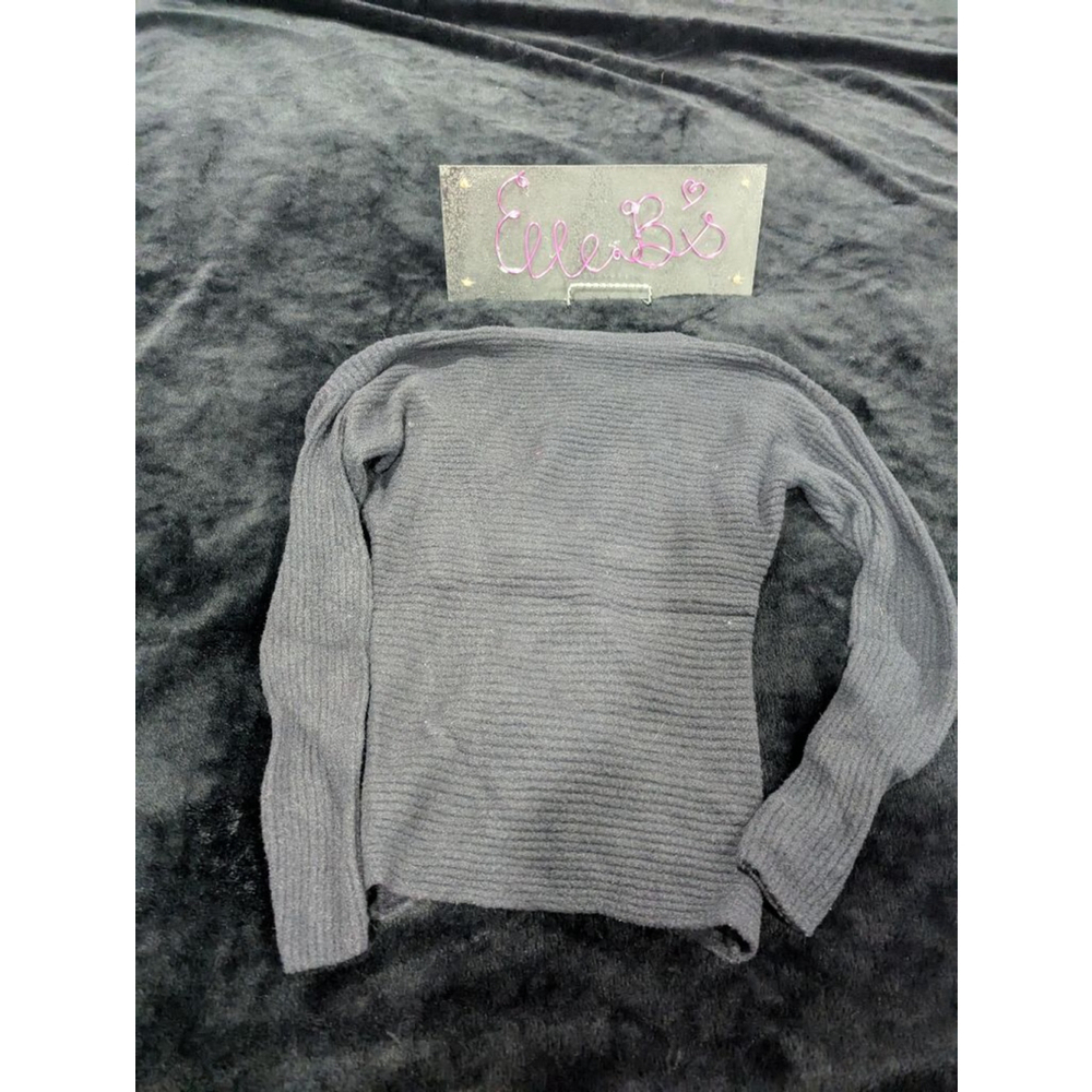 EUC Express Black Cross Front Sweater XS - Picture 4 of 4
